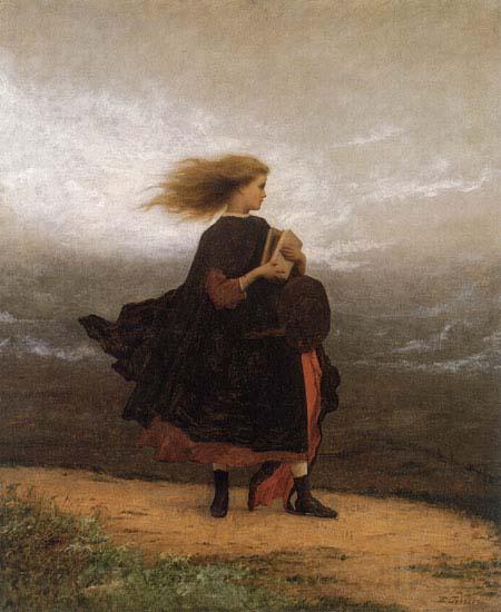 Eastman Johnson The Girl I left behind me Norge oil painting art